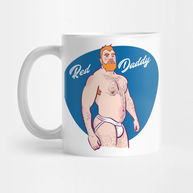 Red Daddy Tee Design by HomoArt